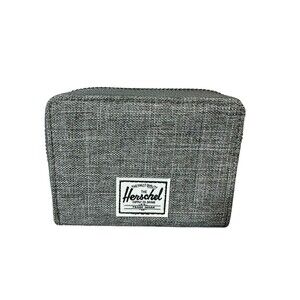 HERSCHEL Tyler Wallet RFID Raven Gray Crosshatch NWOT